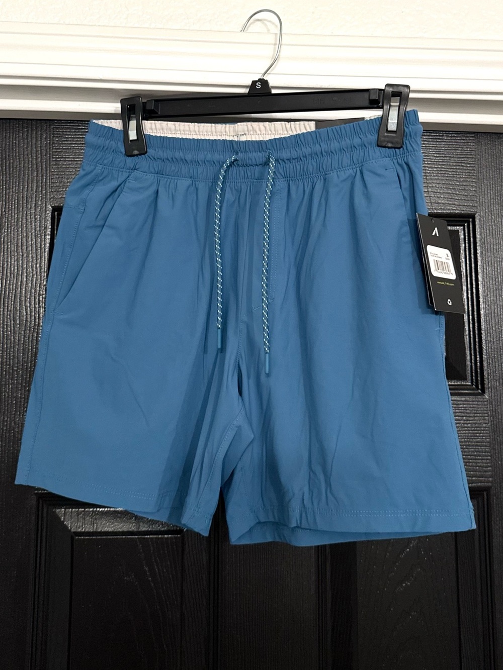 Light Blue Men's 6" Drawstring Swim/Active Shorts